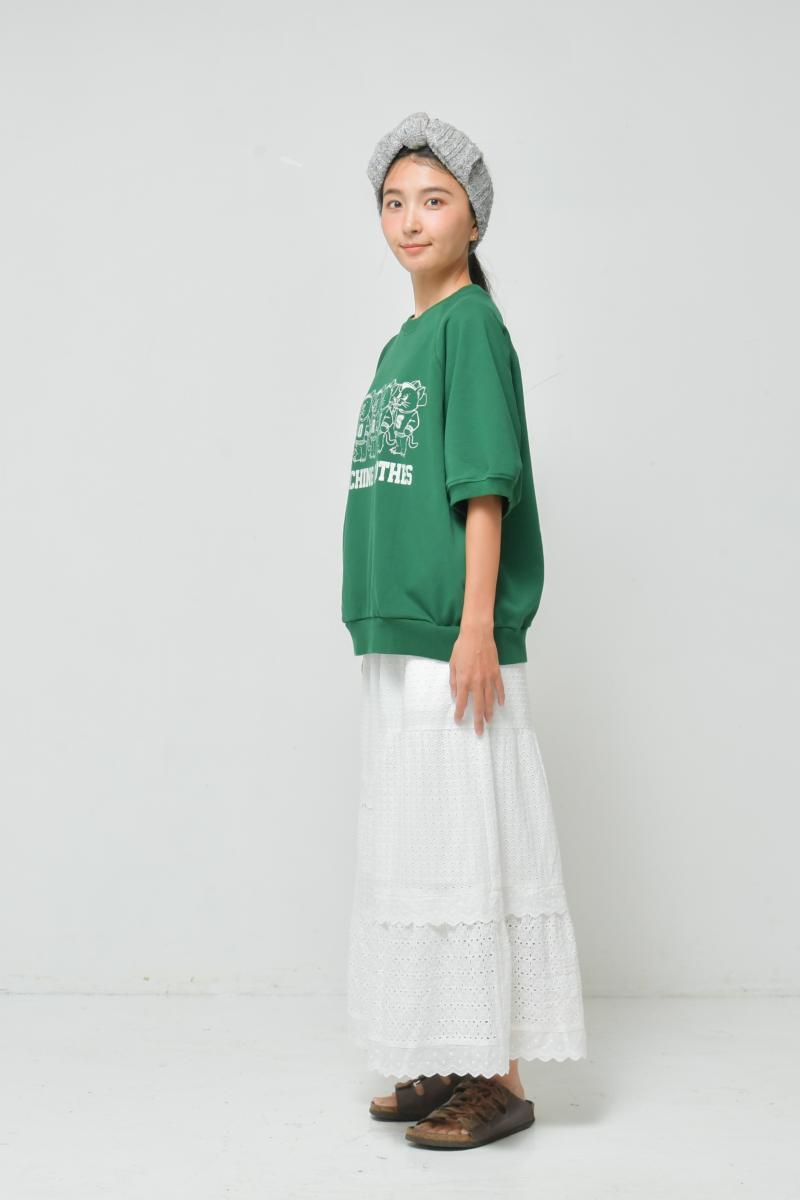 汗を吸ってさらさら快適。ロングシーズン大活躍の万能アメカジ♪100～150【ニードルワークス】ミニ裏毛Tシャツ2126105