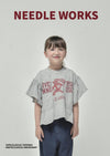 オシャレオーラ漂う子供服♪100～150【ニードルワークス】リメイク風Tシャツ2126215