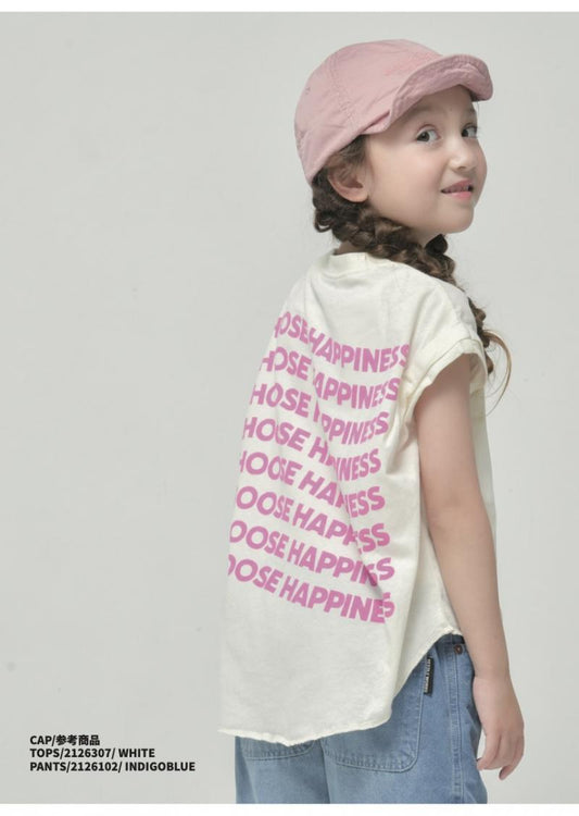 子供服/100～150【ニードルワークス】ロールUP袖Tシャツ2126307w