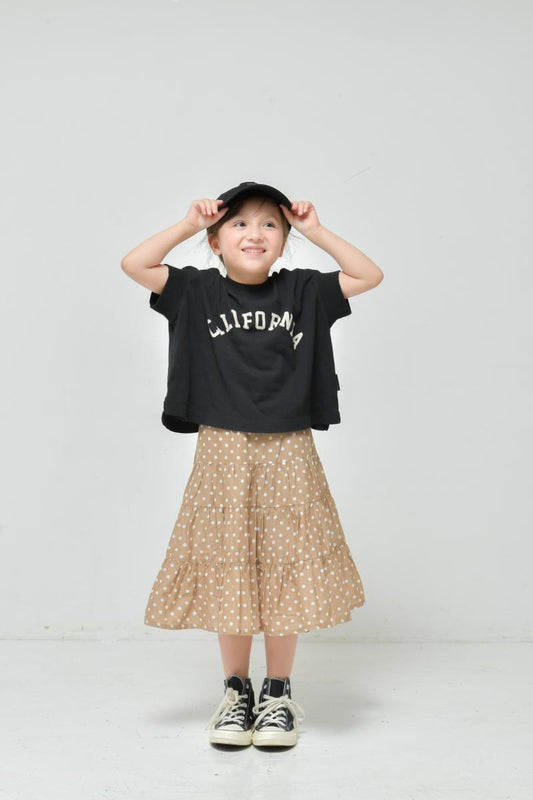 女子力を楽しむ子供服♪100～150【ニードルワークス】変形袖Tシャツ2126308