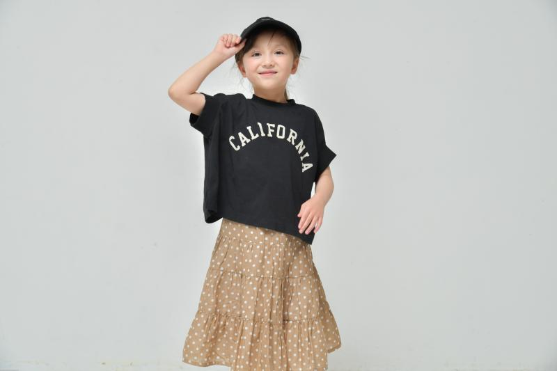 女子力を楽しむ子供服♪100～150【ニードルワークス】変形袖Tシャツ2126308