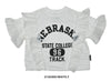 一枚でコーデが華やかになる子供服♪100～150【ニードルワークス】シフォンギャザーTシャツ2126309w