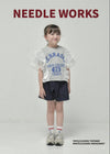 一枚でコーデが華やかになる子供服♪100～150【ニードルワークス】シフォンギャザーTシャツ2126309w