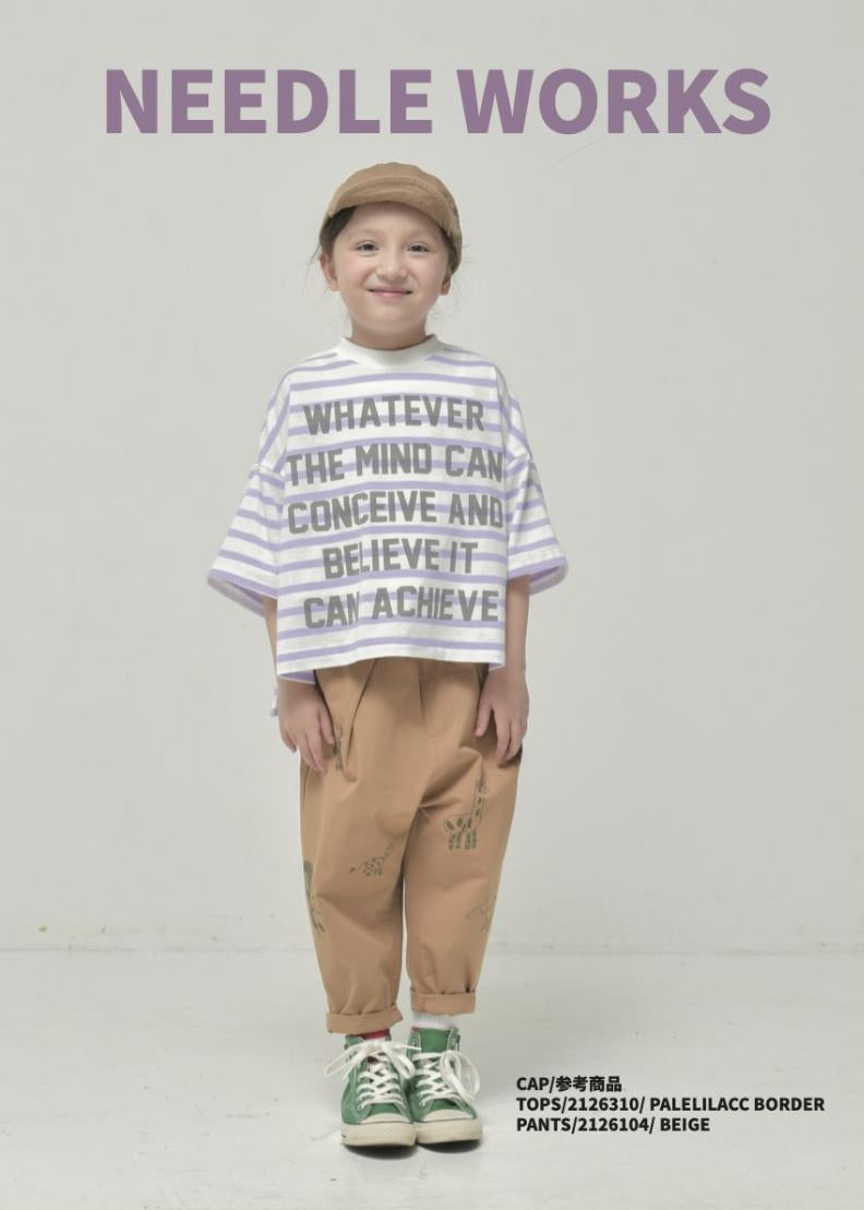 9～13号【ニードルワークス】T/C天竺BIGロゴTシャツ2126310w