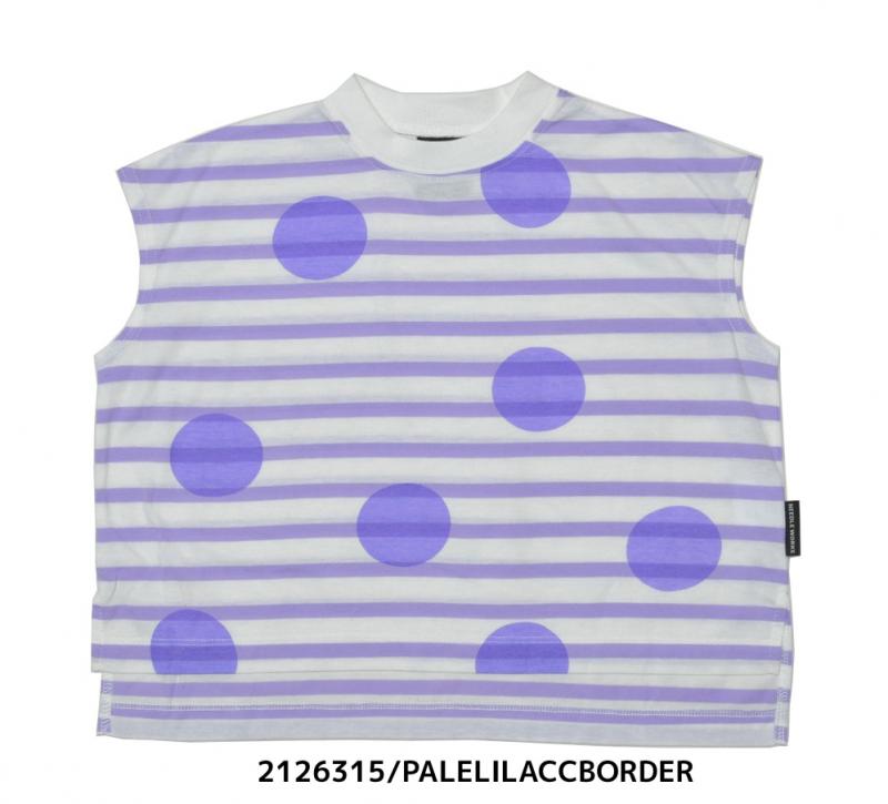 サクッと可愛い子供服♪100～150【ニードルワークス】DOTボーダーTシャツ2126315