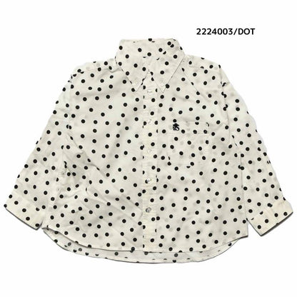 【130~150】★NEEDLEWORKS★タイプライターワイドボタンダウンシャツ（2224003j）