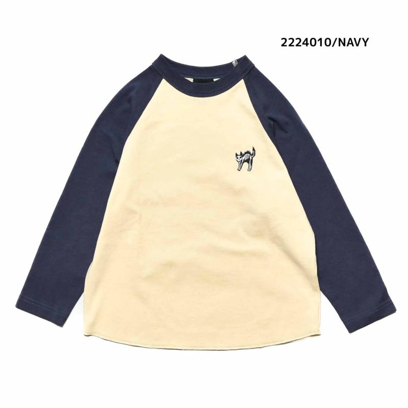 【100~120】★NEEDLEWORKS★天竺ワイドラグランロンT（2224010）