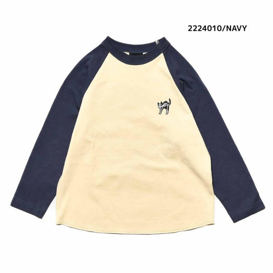 【100~120】★NEEDLEWORKS★天竺ワイドラグランロンT（2224010）