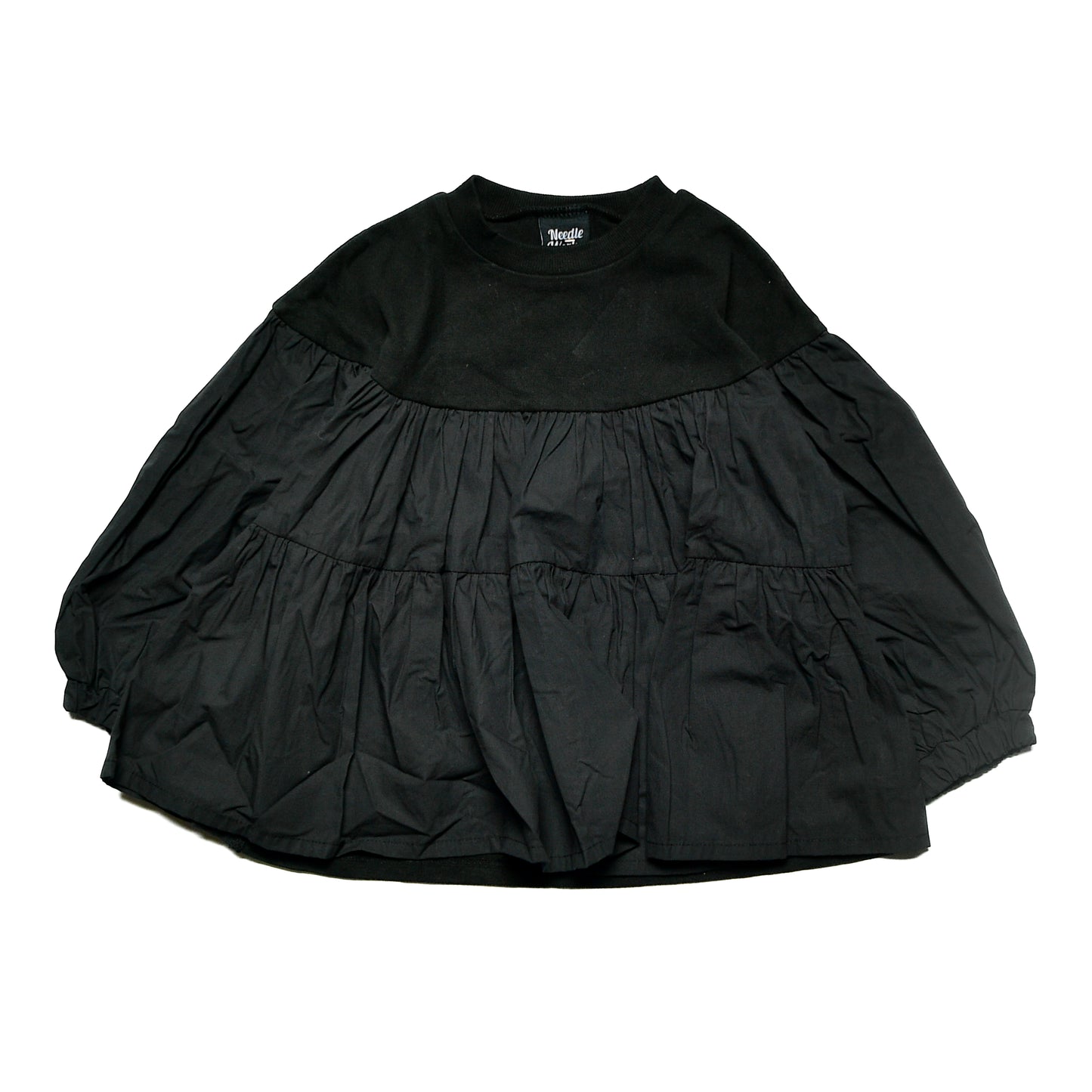 【130~150】★NEEDLEWORKS★肉厚天竺ローンギャザーTシャツ（2224012j）