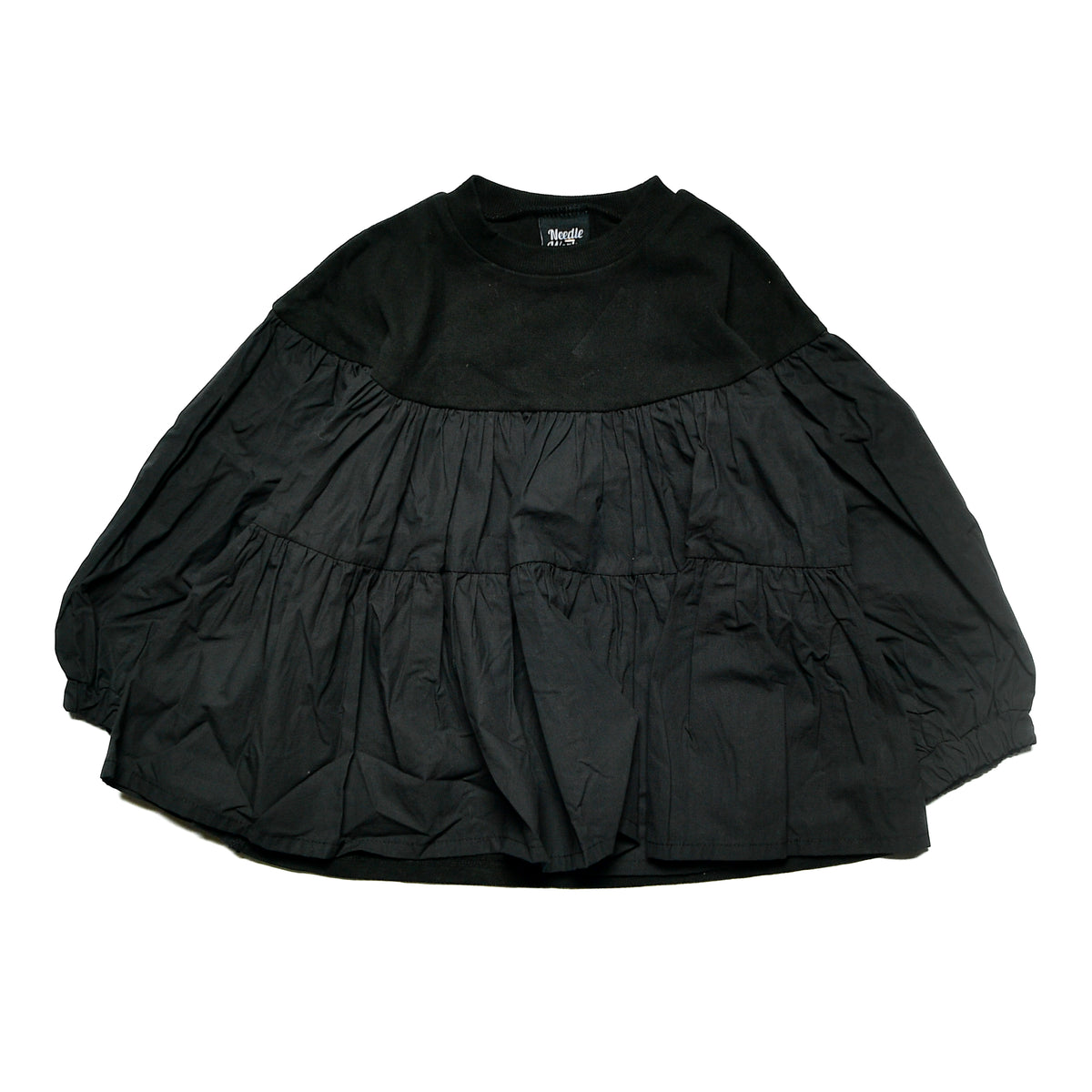 【9号/11号～13号】★NEEDLEWORKS★肉厚天竺ローンギャザーTシャツ（2224012w）