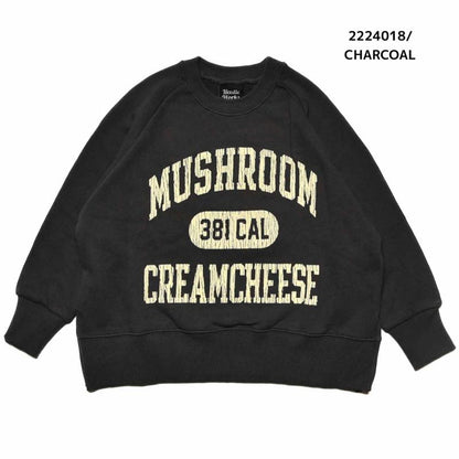 【130~150】★NEEDLEWORKS★柔らか裏毛MUSHROOMトレーナー（2224018j）