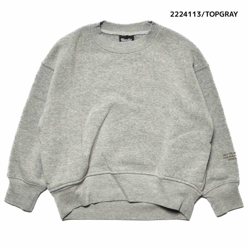 【9号/11号～13号】★NEEDLEWORKS★裏起毛ウラ毛ワイドトレーナー（2224113w）