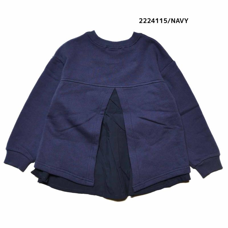 【130~150】★NEEDLEWORKS★柔らか裏毛ローン切り替えトレーナー（2224115j）