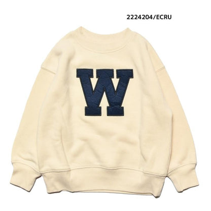 【100~120】★NEEDLEWORKS★裏起毛ウラ毛パッチワークトレーナー（2224204）