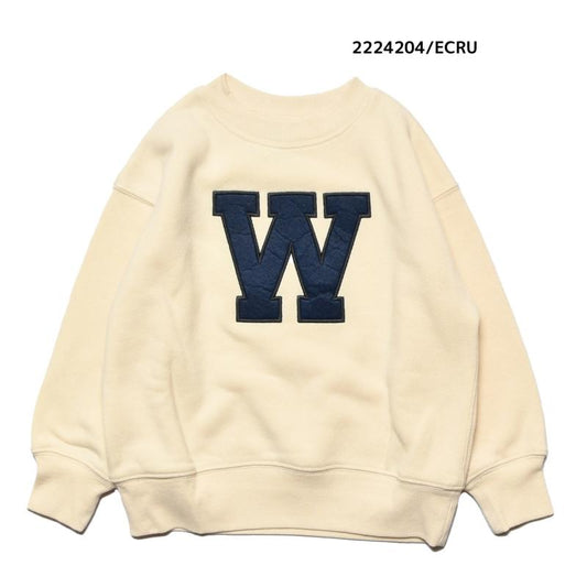 【100~120】★NEEDLEWORKS★裏起毛ウラ毛パッチワークトレーナー（2224204）