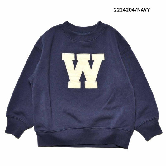【130~150】★NEEDLEWORKS★裏起毛ウラ毛パッチワークトレーナー（2224204j）