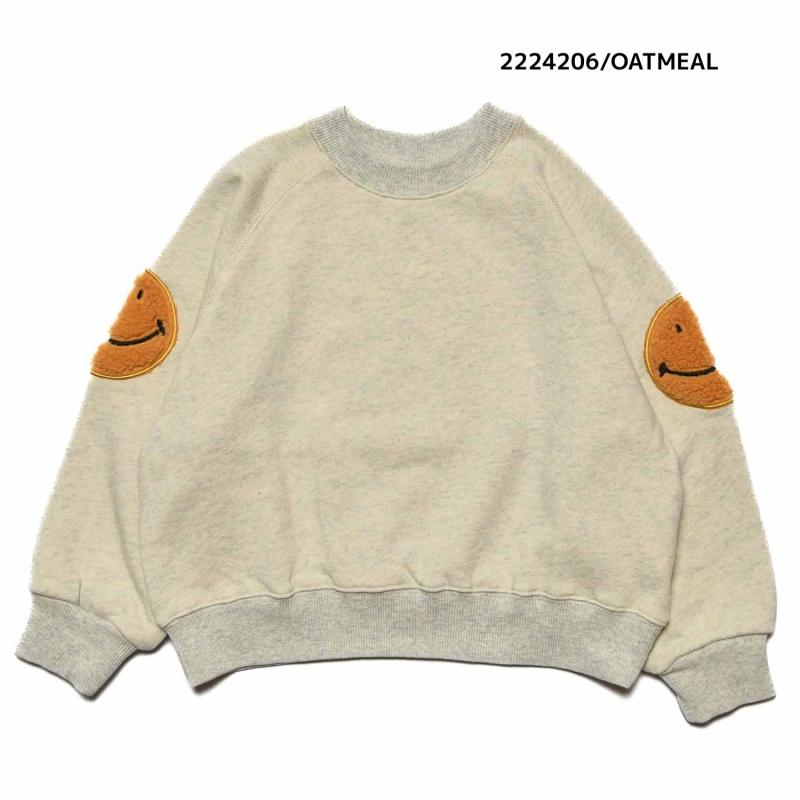 【100~120】★NEEDLEWORKS★柔らか裏毛スマイルトレーナー（2224206）