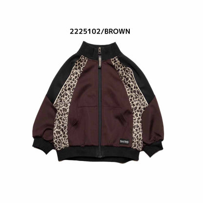 子供服【ニードルワークス】ジャージレオパードシャンパー100㎝～150㎝　2225102