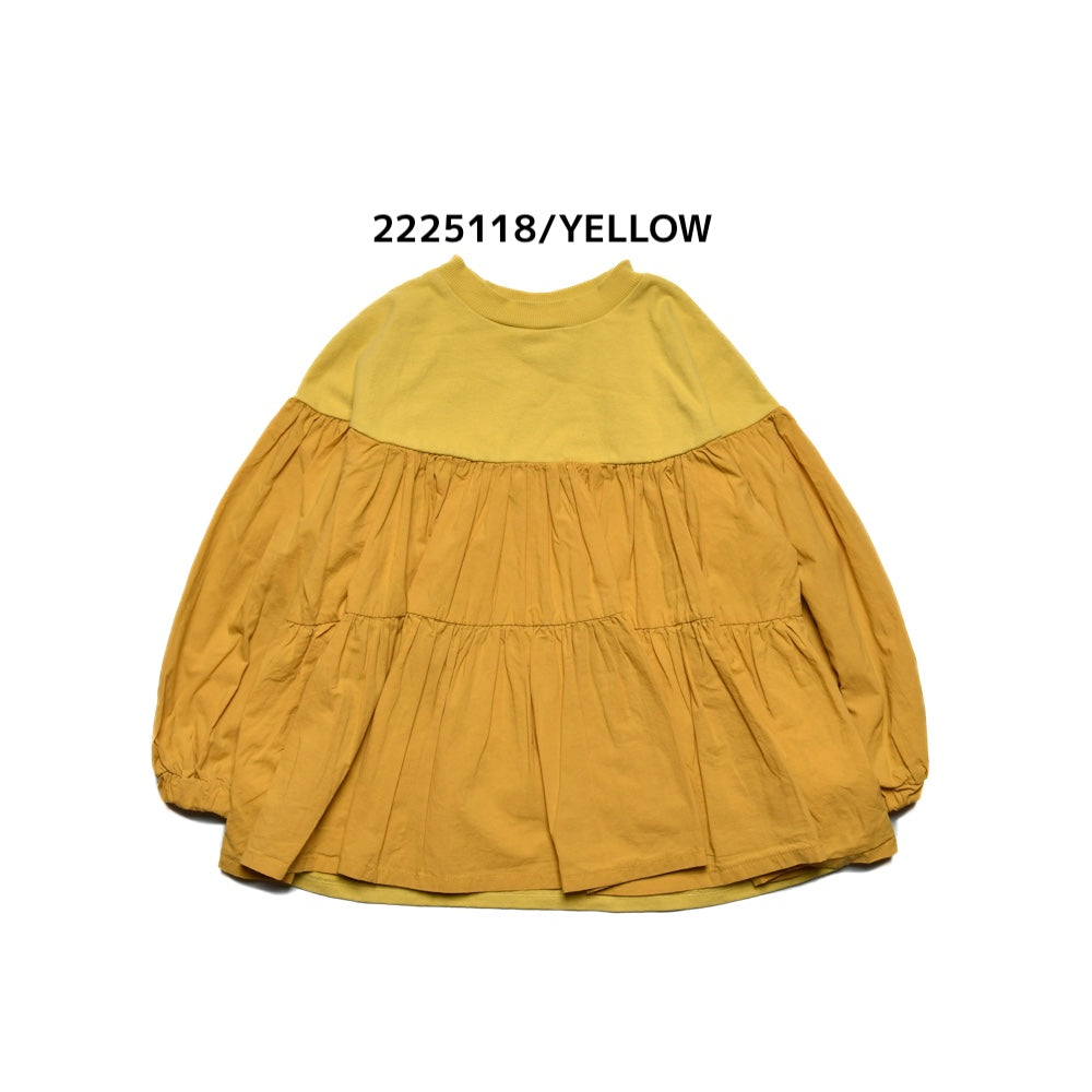 【ニードルワークス】　ギャザーTシャツ　9号～13号　2225118W