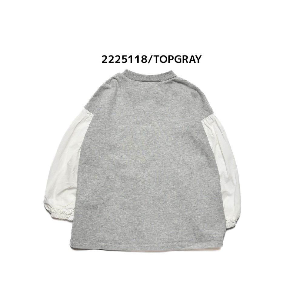 【ニードルワークス】　ギャザーTシャツ　9号～13号　2225118W