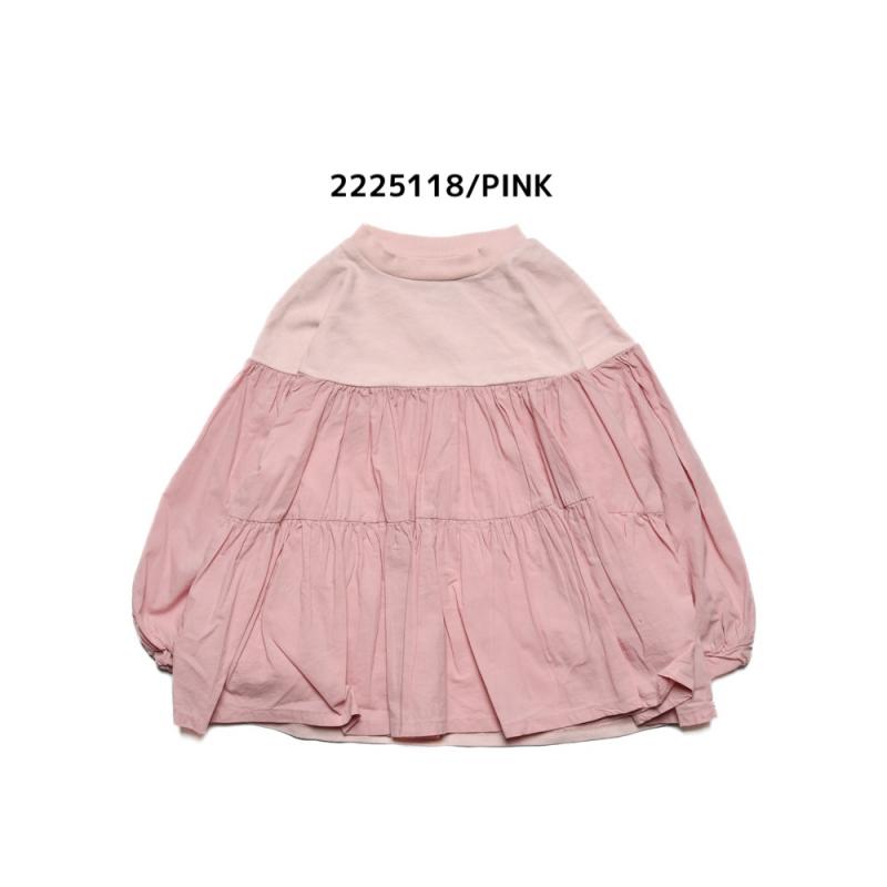 【ニードルワークス】　ギャザーTシャツ　9号～13号　2225118W