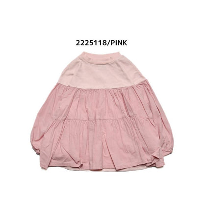 【ニードルワークス】　ギャザーTシャツ　9号～13号　2225118W