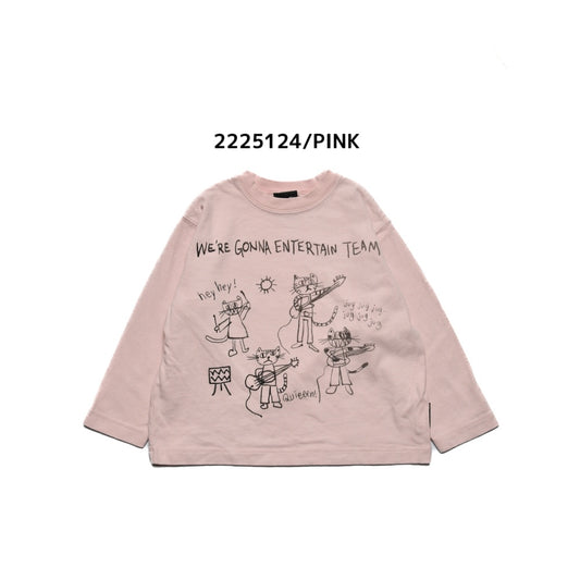 【ニードルワークス】落書きLIVETシャツ　9号～13号　大人サイズ　2225124W