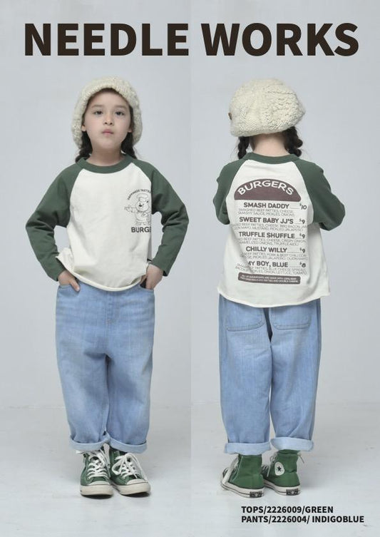 100～150　【NEEDLEWORKS】OE天竺BURGERSラグランロンT2226009