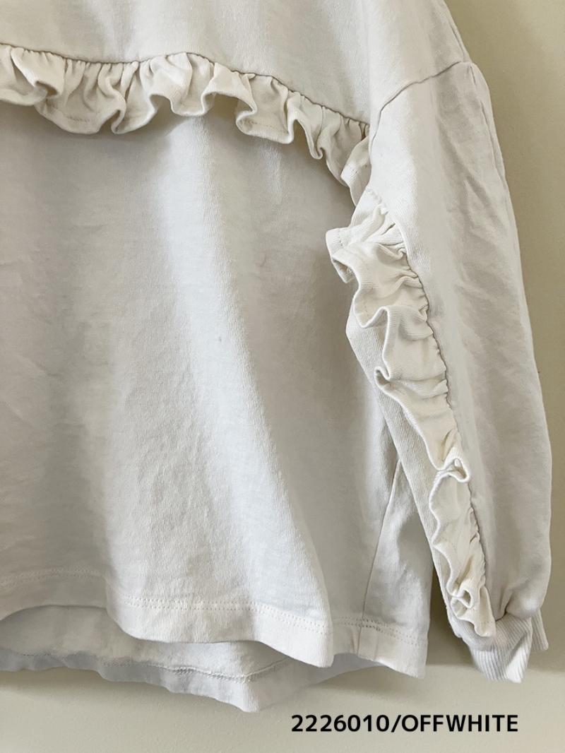 9~13号【NEEDLEWORKS】OE天竺フリルロンT2226010w