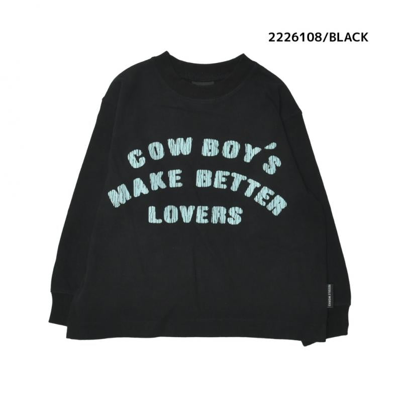 子供服100～150【NEEDLEWORKS】肉厚天竺COW BOY’SロンT2226108