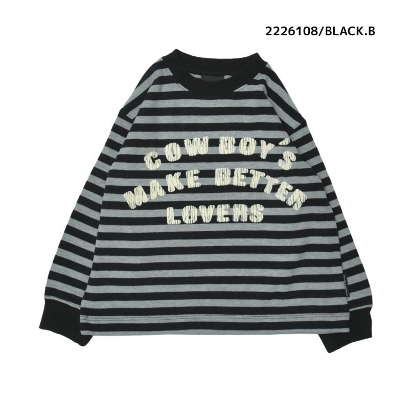 子供服100～150【NEEDLEWORKS】肉厚天竺COW BOY’SロンT2226108
