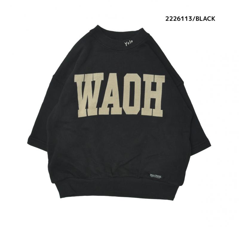子供服100～150【NEEDLEWORKS】裏毛WAOH8分袖トレーナー2226113