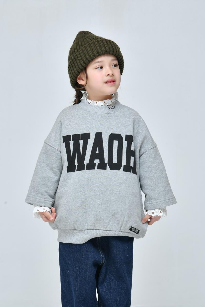 子供服100～150【NEEDLEWORKS】裏毛WAOH8分袖トレーナー2226113