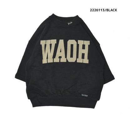 9~13号【NEEDLEWORKS】裏毛WAOH8分袖トレーナー2226113w