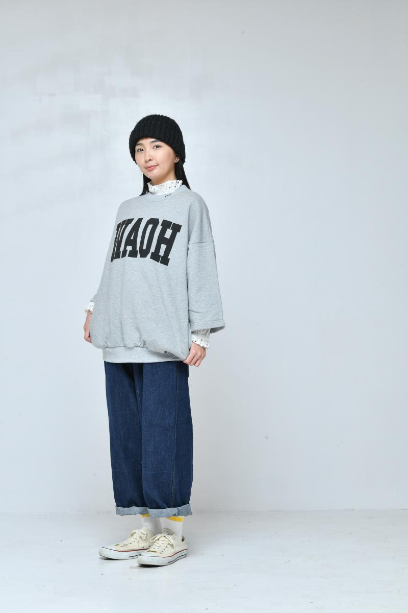 9~13号【NEEDLEWORKS】裏毛WAOH8分袖トレーナー2226113w