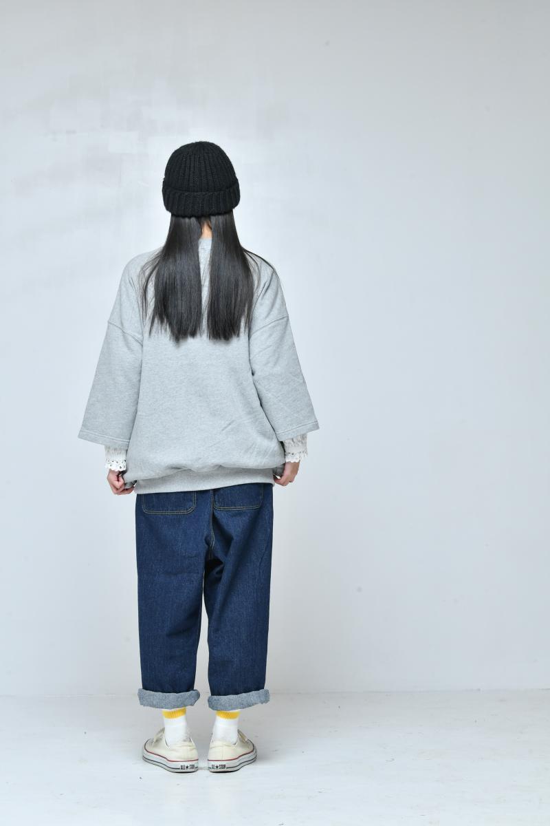 9~13号【NEEDLEWORKS】裏毛WAOH8分袖トレーナー2226113w