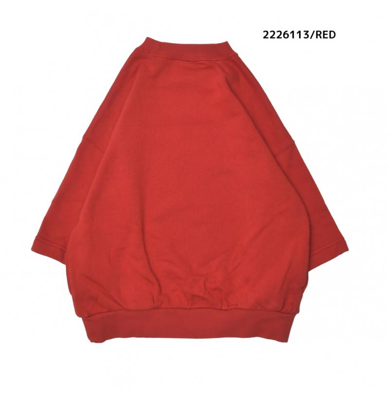9~13号【NEEDLEWORKS】裏毛WAOH8分袖トレーナー2226113w