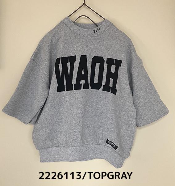 9~13号【NEEDLEWORKS】裏毛WAOH8分袖トレーナー2226113w
