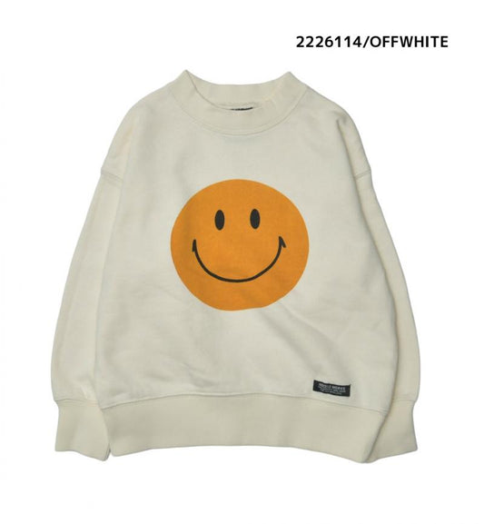 大人サイズ9~13号【NEEDLEWORKS】裏毛SMILEトレーナー2226114w