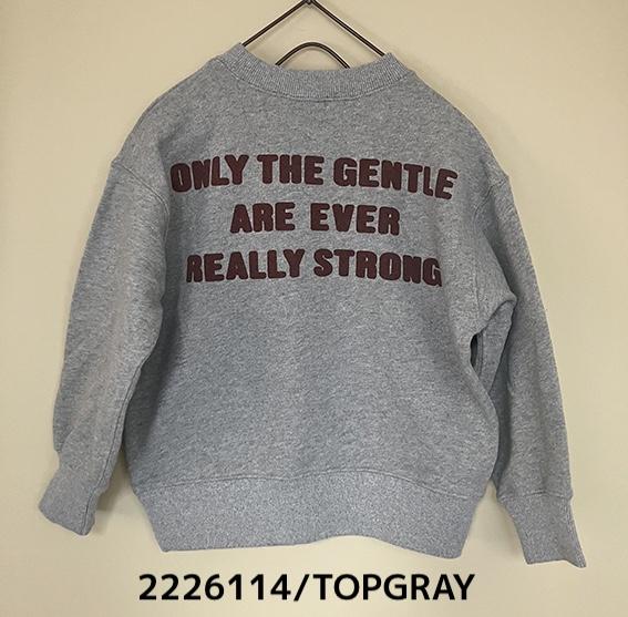大人サイズ9~13号【NEEDLEWORKS】裏毛SMILEトレーナー2226114w