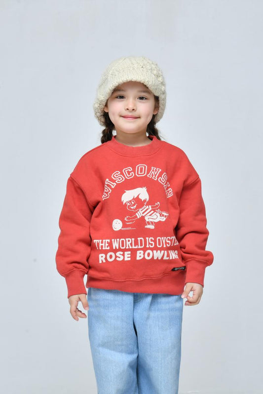 子供服100～150【NEEDLEWORKS】裏毛BOWLINGトレーナー2226115