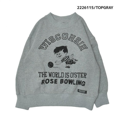 大人サイズ9~13号【NEEDLEWORKS】裏毛BOWLINGトレーナー2226115w