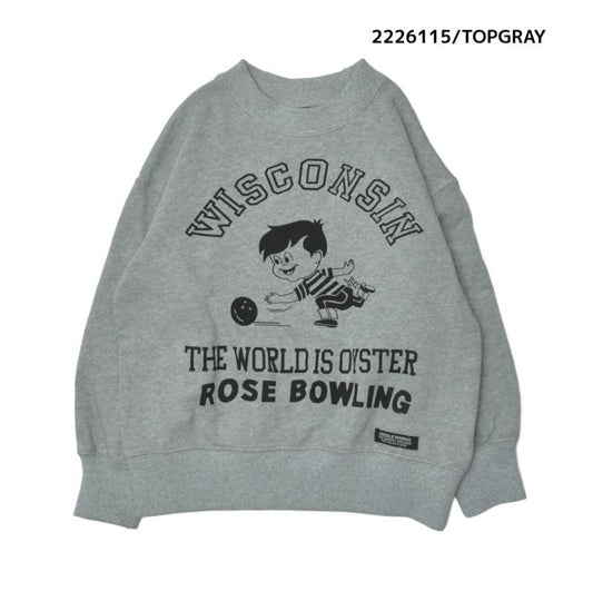 大人サイズ9~13号【NEEDLEWORKS】裏毛BOWLINGトレーナー2226115w
