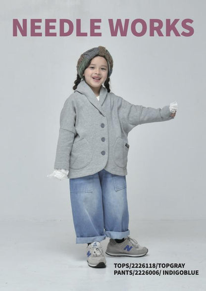 子供服100～150【NEEDLEWORKS】裏毛フードカーディガン2226118
