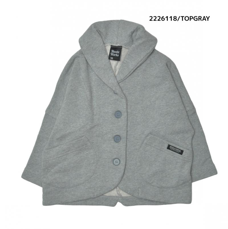 子供服100～150【NEEDLEWORKS】裏毛フードカーディガン2226118