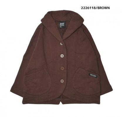 大人サイズ9~13号【NEEDLEWORKS】裏毛フードカーディガン2226118w