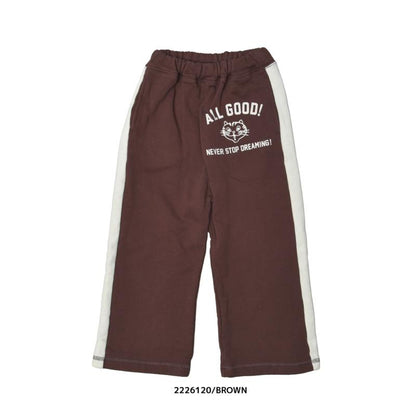子供服100～150【NEEDLEWORKS】裏毛サイドラウン切り替えパンツ2226120