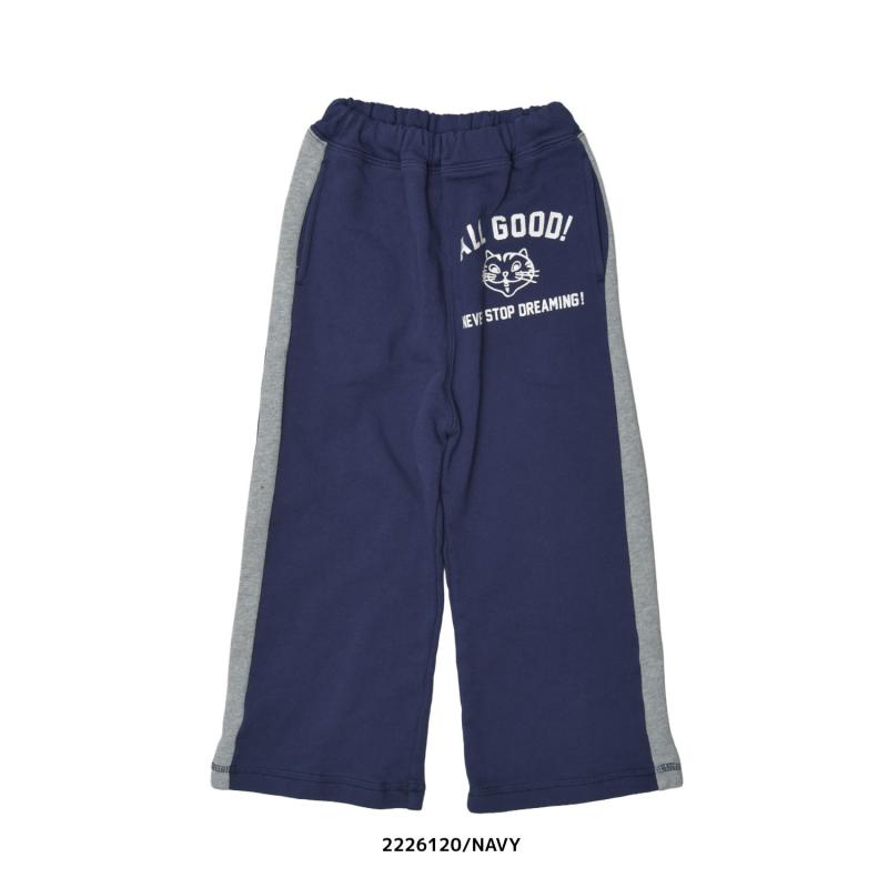 大人サイズ9~13号【NEEDLEWORKS】裏毛サイドラウン切り替えパンツ2226120w