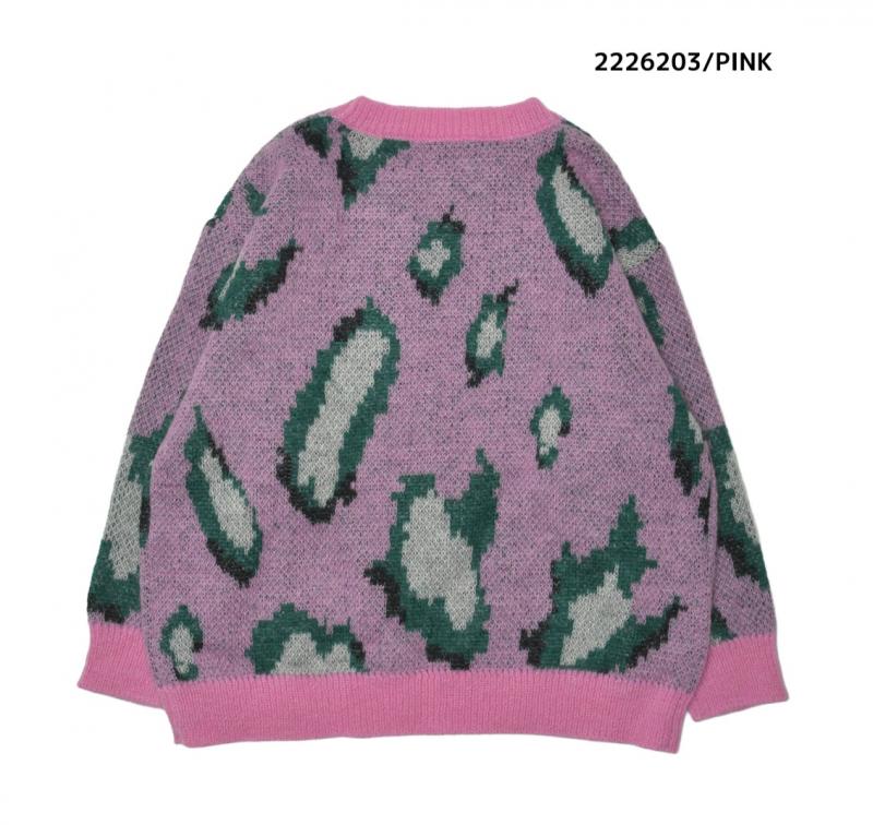 大人サイズ【NEEDLEWORKS】モヘアBIGレオパードセーター2226203w