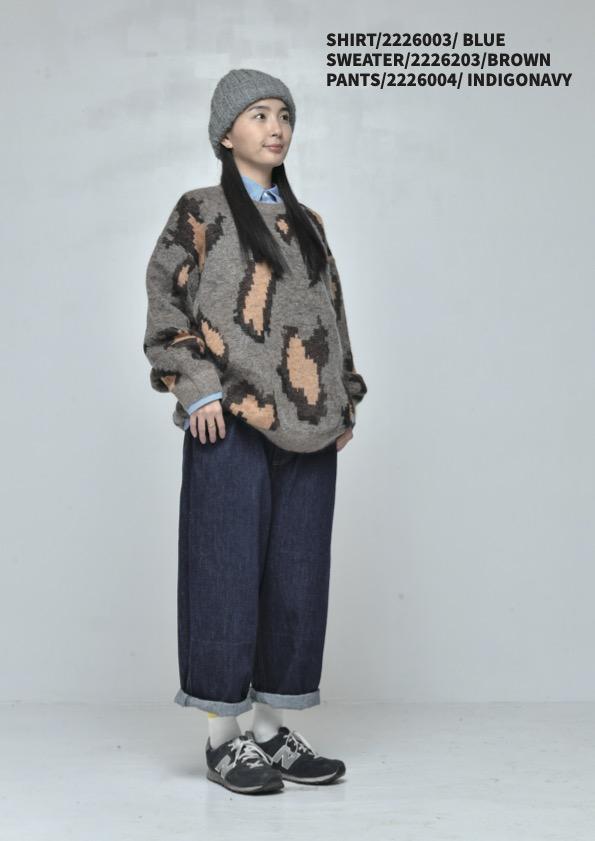 大人サイズ【NEEDLEWORKS】モヘアBIGレオパードセーター2226203w